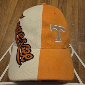 Vintage‎ Tennessee Vols Hat Cap Men Strapback Two Tone Script Spell Out Football
